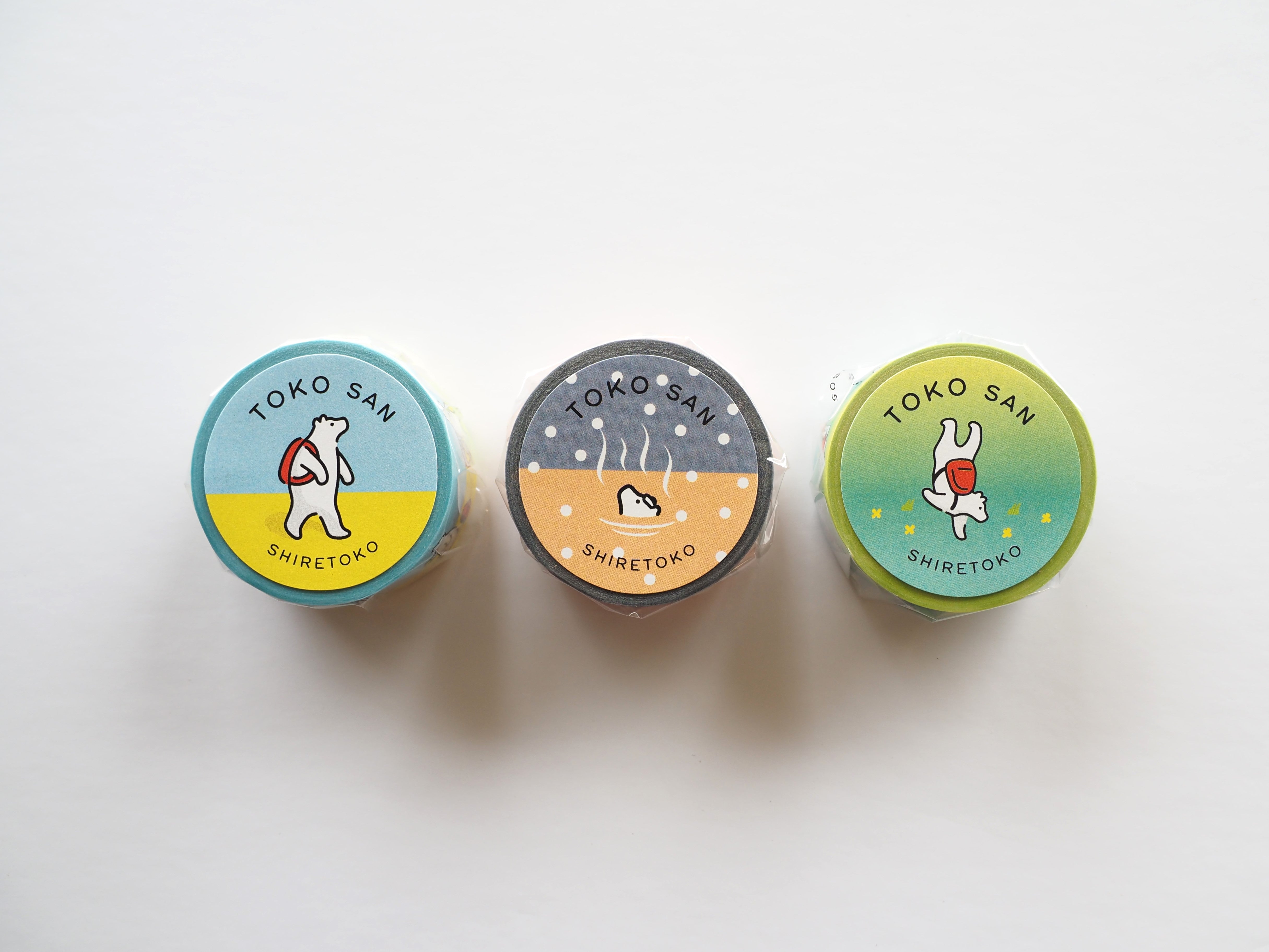 知床トコさん マスキングテープ（全3種） – SHIRETOKO! SUSTAINABLE SHOP