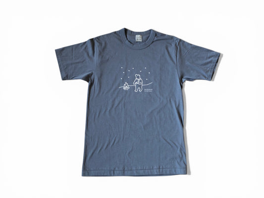 知床トコさんTシャツ / 星空（ダークグレー）
