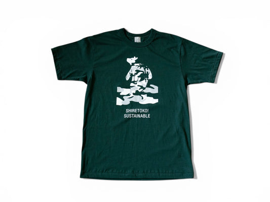 知床トコさんTシャツ / 迷彩（グリーン）