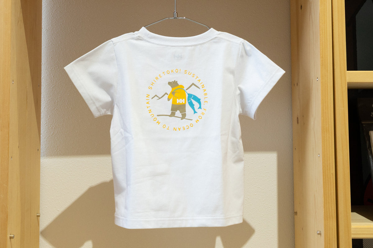 知床トコさん×HELLY HANSENコラボ キッズTシャツ（ホワイト）