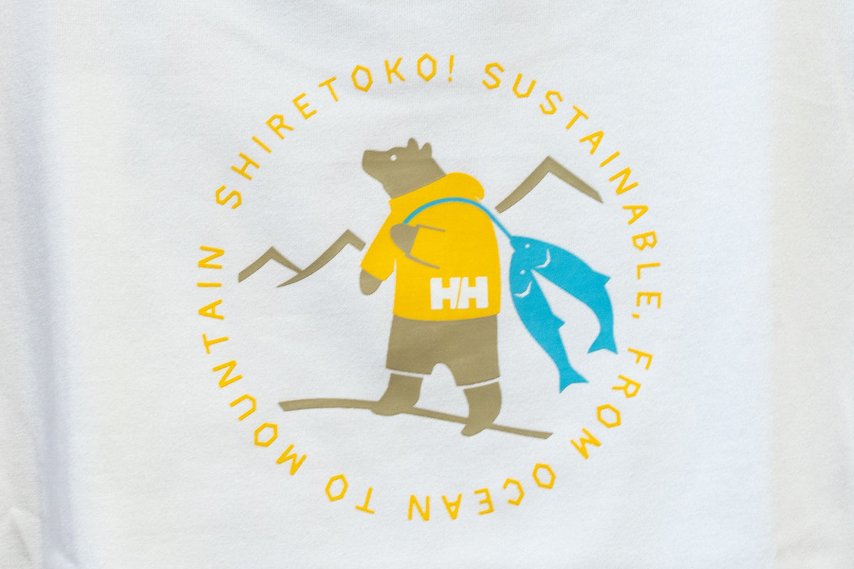 知床トコさん×HELLY HANSENコラボ キッズTシャツ（ホワイト）