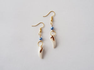 【えぞ鹿工房カルぺ】鹿角ピアス/イヤリング