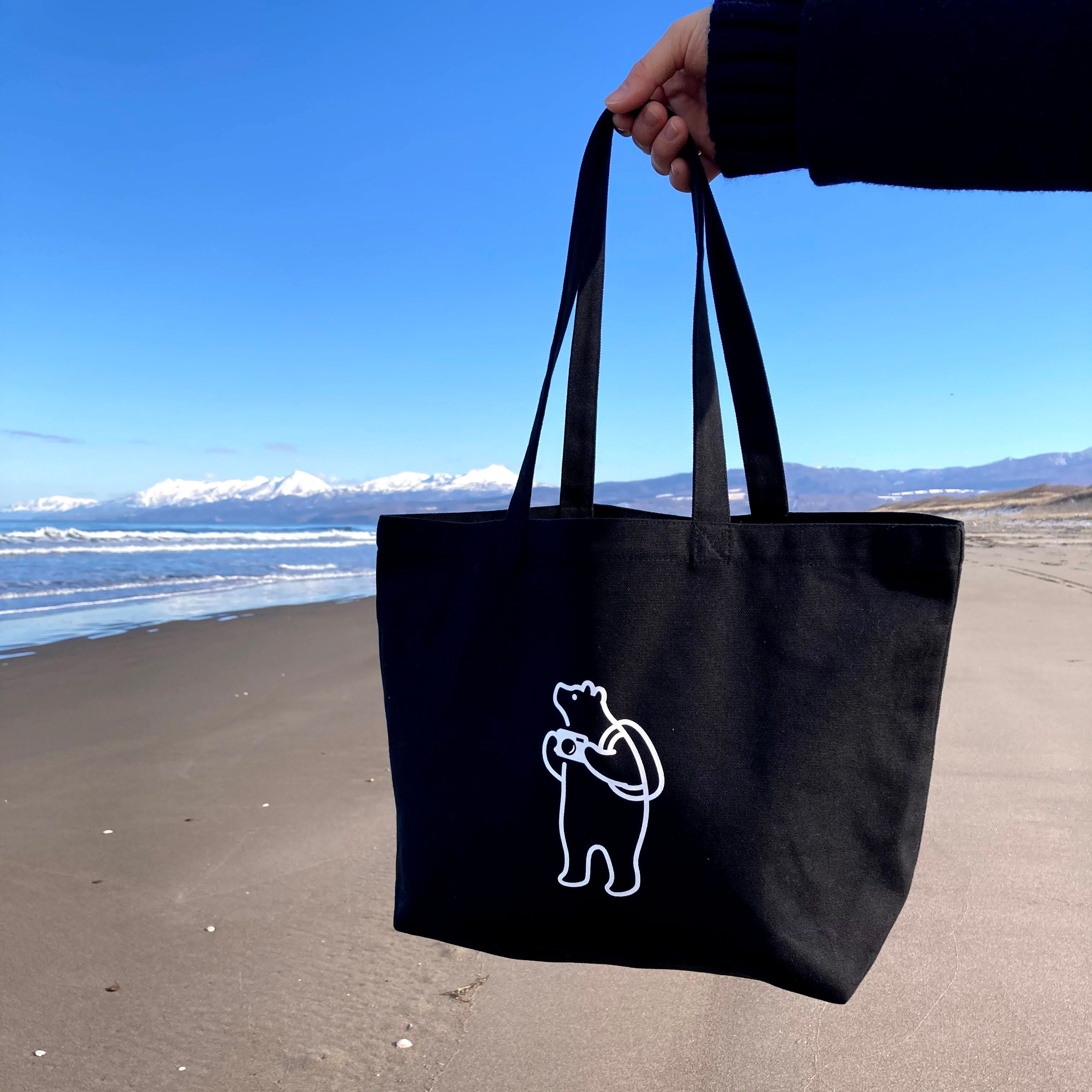 TOTE BAG トートバッグ ブラック – SHIRETOKO! SUSTAINABLE SHOP