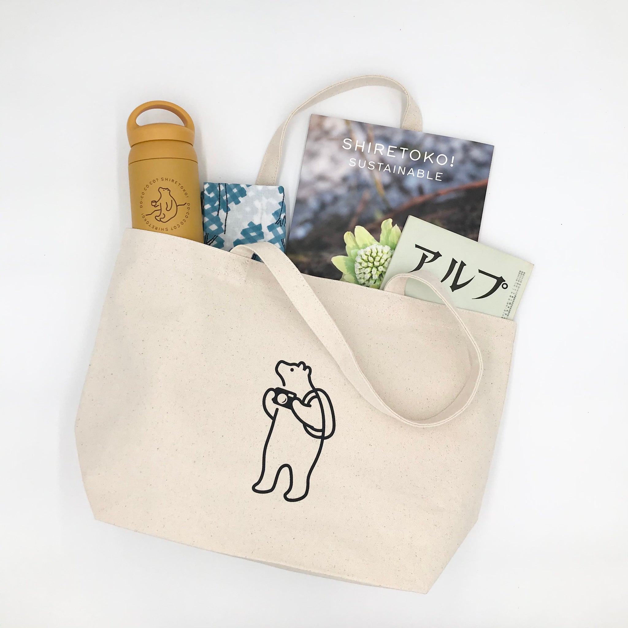 TOTE BAG トートバッグ ナチュラル – SHIRETOKO! SUSTAINABLE SHOP