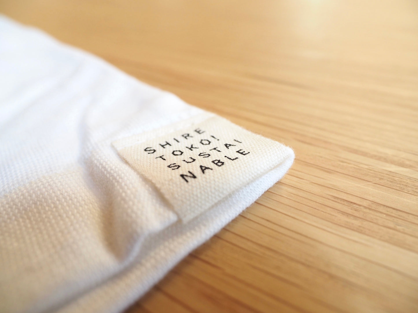 【オーガニックコットン100％】サスティナブルTシャツ / ホワイト